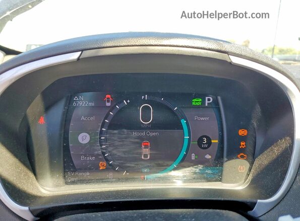 1G1RC6S54KU105901 2019 CHEVROLET VOLT Black ხელსაწყოთა პანელის ხედი