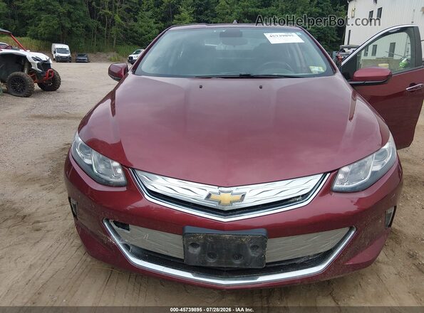 1G1RC6S57GU137989 2016 CHEVROLET VOLT Maroon წინა ხედი