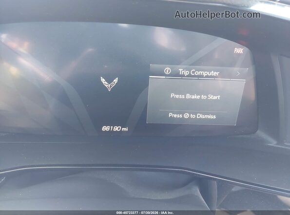 1G1Y62D46L5117527 2020 CHEVROLET CORVETTE Blue Rear seats view