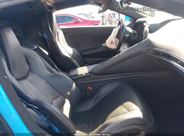 1G1Y62D46L5117527 2020 CHEVROLET CORVETTE Blue Front interior view