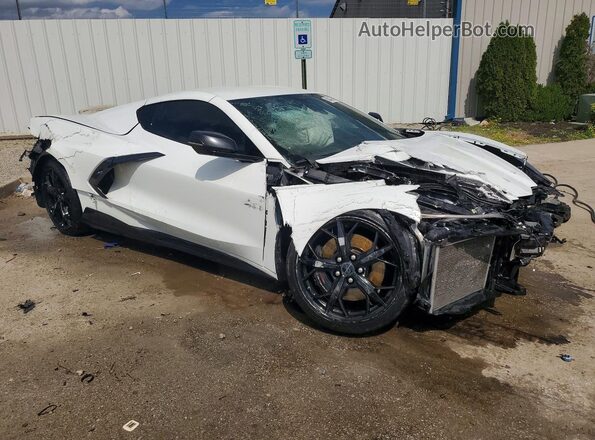 1G1Y72D49L5000490 2020 CHEVROLET CORVETTE White Передня права чверть