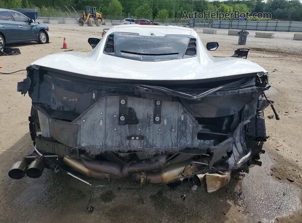 1G1Y72D49L5000490 2020 CHEVROLET CORVETTE White Вид ззаду