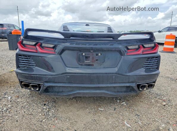 1G1Y72D49L5111458 2020 CHEVROLET CORVETTE Black უკანა ხედი