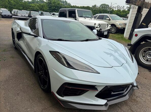 1G1Y82D44L5103930 2020 CHEVROLET CORVETTE White Delantero derecho