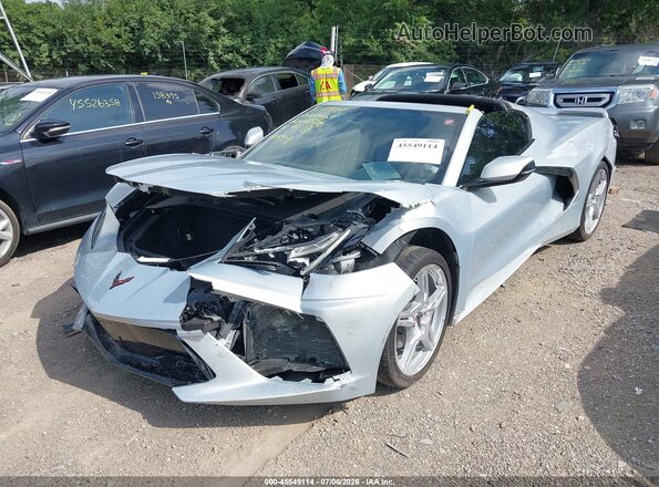 1G1YA2D40N5122918 2022 CHEVROLET CORVETTE Silver Vista tres cuartos delantera izquierda