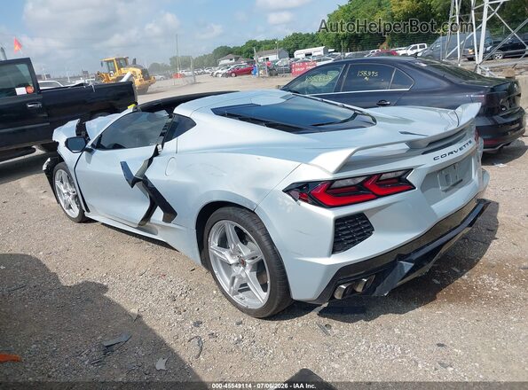 1G1YA2D40N5122918 2022 CHEVROLET CORVETTE Silver Trasero izquierdo