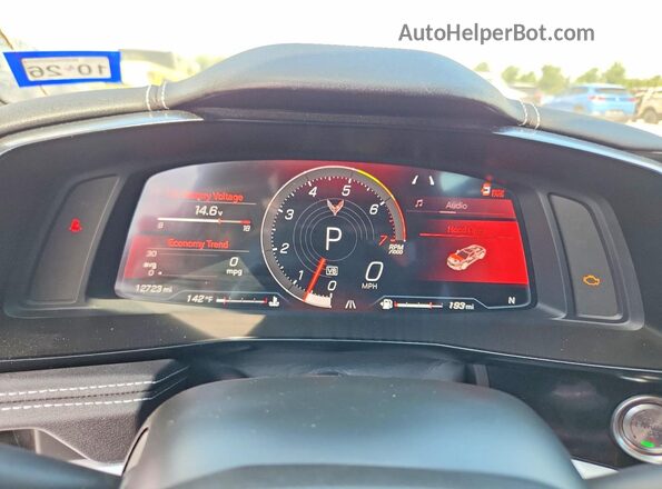 1G1YA2D40R5116347 2024 CHEVROLET CORVETTE Red Вид щитка приладів