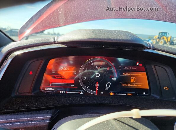 1G1YA2D40S5104270 2025 CHEVROLET CORVETTE Red Вид щитка приладів