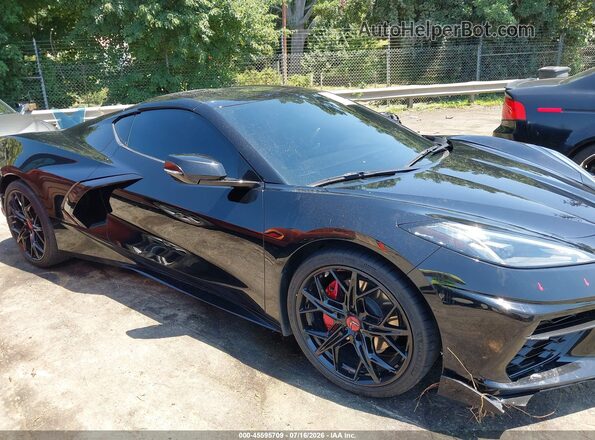 1G1YA2D41M5105687 2021 CHEVROLET CORVETTE Black წინა პანელის ხედი