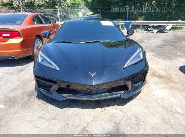 1G1YA2D41M5105687 2021 CHEVROLET CORVETTE Black უკანა ხედი