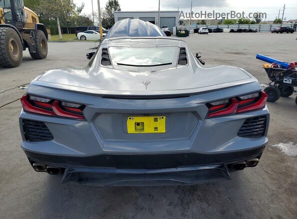 1G1YA2D43M5122152 2021 CHEVROLET CORVETTE Gray უკანა ხედი