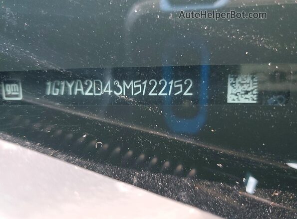 1G1YA2D43M5122152 2021 CHEVROLET CORVETTE Gray ძრავის განყოფილების ხედი