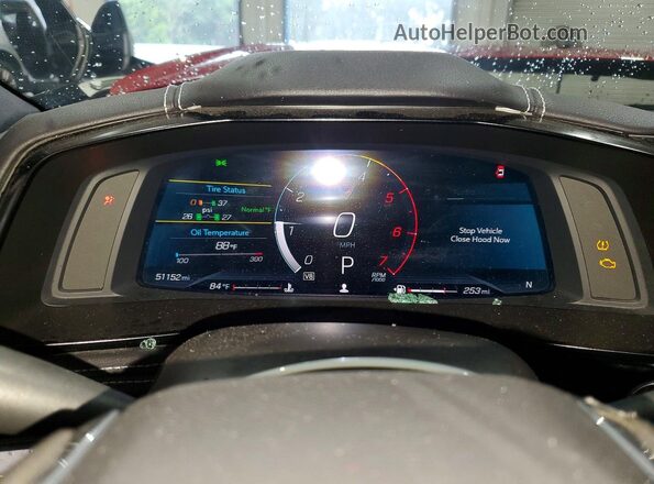 1G1YA2D44P5123654 2023 CHEVROLET CORVETTE Red Սարքավորումների վահանակի տեսք
