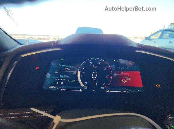 1G1YA2D46S5105116 2025 CHEVROLET CORVETTE Blue ხელსაწყოთა პანელის ხედი