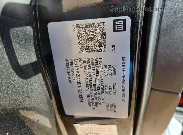 1G1YA2D48R5113924 2024 CHEVROLET CORVETTE Black Շարժիչի բաժամունքի տեսք