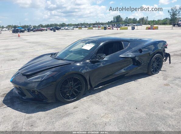 1G1YA2D49P5141745 2023 CHEVROLET CORVETTE Black Առջևի ձախ երեք քառորդ տեսարան