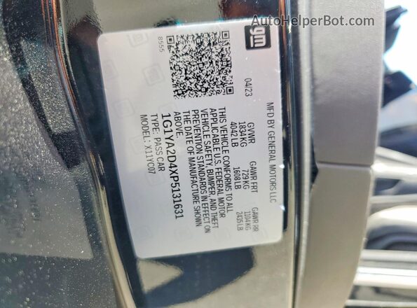 1G1YA2D4XP5131631 2023 CHEVROLET CORVETTE Black Widok komory silnika