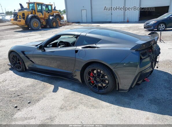 1G1YA2D71H5107018 2017 CHEVROLET CORVETTE Gray Trasero izquierdo