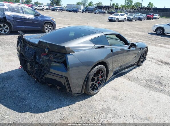 1G1YA2D71H5107018 2017 CHEVROLET CORVETTE Gray Trasero derecho