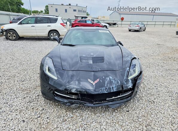 1G1YA2D79K5114399 2019 CHEVROLET CORVETTE Черный Вид спереди