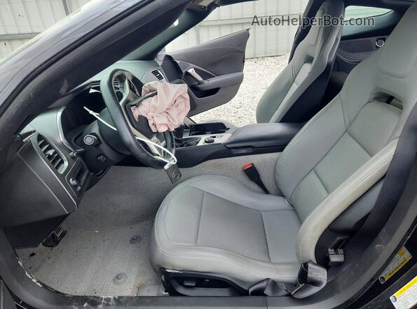 1G1YA2D79K5114399 2019 CHEVROLET CORVETTE Черный Вид салона спереди