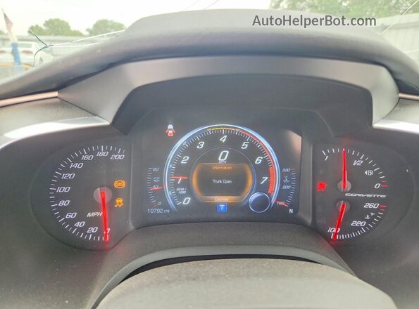 1G1YA2D79K5114399 2019 CHEVROLET CORVETTE Черный Вид щитка приборов