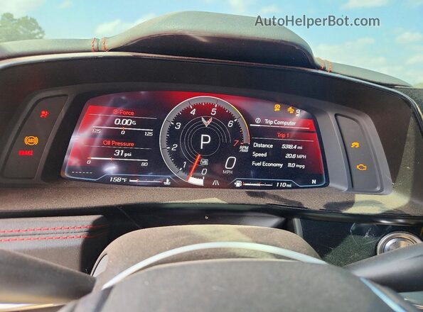 1G1YA3D49R5100508 2024 CHEVROLET CORVETTE Black Instrument cluster view
