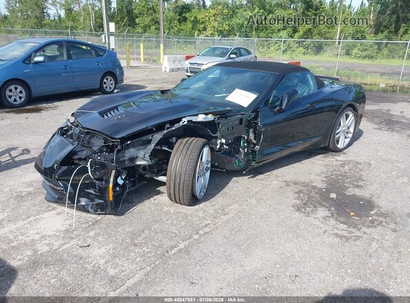 1G1YA3D73K5122990 2019 CHEVROLET CORVETTE Black Vista tres cuartos delantera izquierda