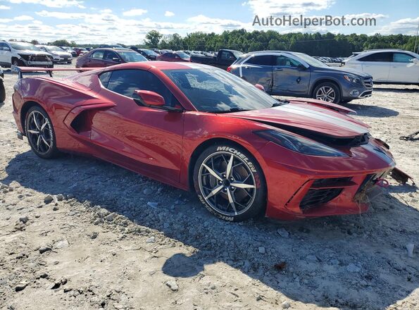 1G1YB2D44M5114378 2021 CHEVROLET CORVETTE Red Передня права чверть