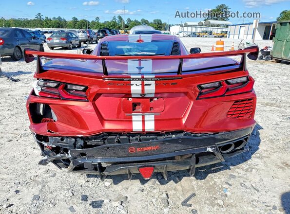 1G1YB2D44M5114378 2021 CHEVROLET CORVETTE Red Вид ззаду