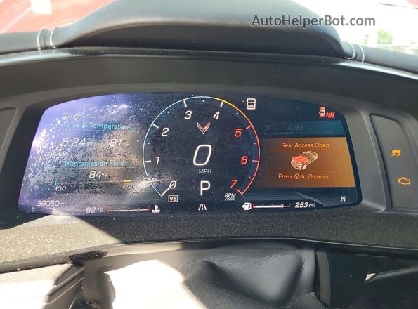 1G1YB2D44M5114378 2021 CHEVROLET CORVETTE Red Вид щитка приладів