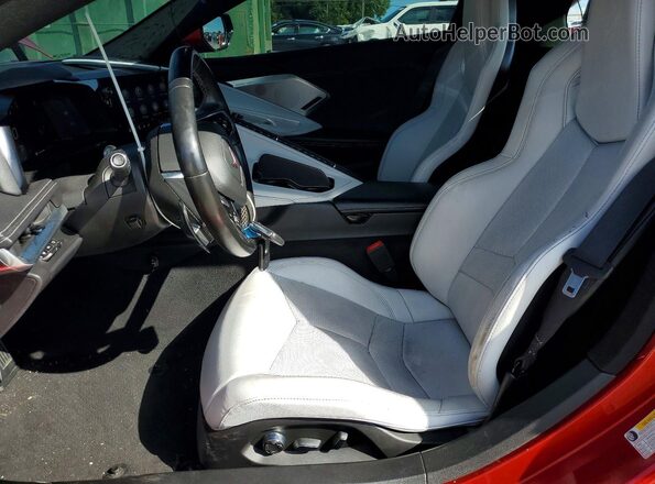 1G1YB2D44M5114378 2021 CHEVROLET CORVETTE Red Вид салону спереду