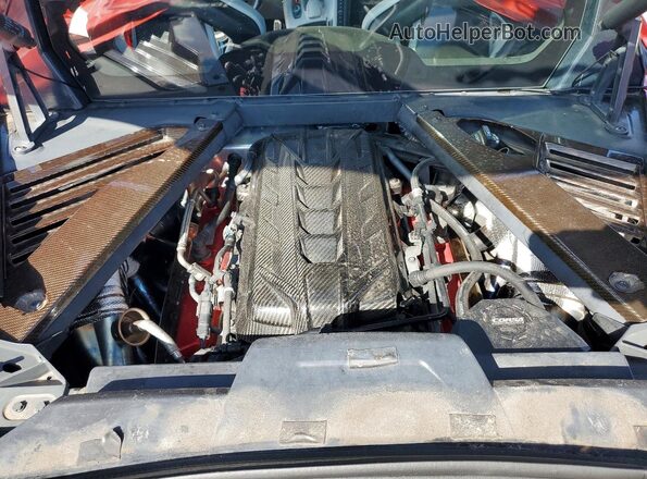 1G1YB2D44M5114378 2021 CHEVROLET CORVETTE Red Вид задньої частини салону