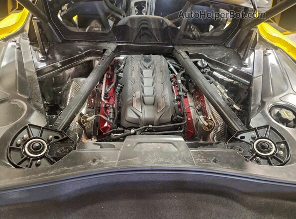 1G1YB2D45S5104438 2025 CHEVROLET CORVETTE Yellow Vista interior trasera