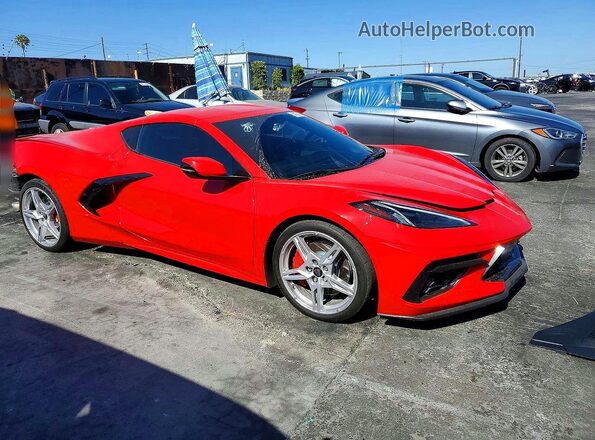 1G1YB2D47N5108558 2022 CHEVROLET CORVETTE Red Przód prawy