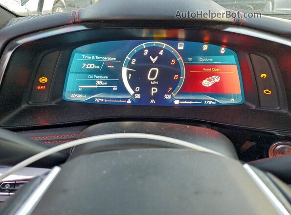 1G1YB2D4XN5124138 2022 CHEVROLET CORVETTE Серый Вид щитка приборов