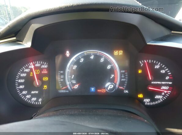 1G1YB2D70H5113664 2017 CHEVROLET CORVETTE Черный Вид задних сидений
