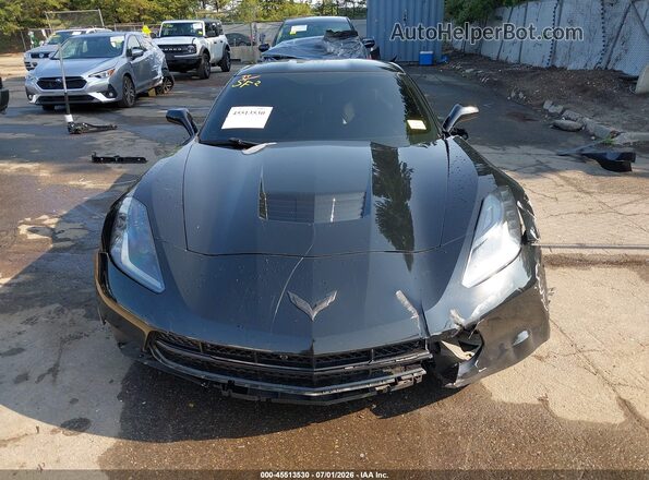1G1YB2D70H5113664 2017 CHEVROLET CORVETTE Черный Вид задней части салона