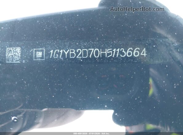 1G1YB2D70H5113664 2017 CHEVROLET CORVETTE Черный 
