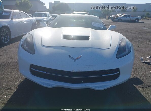 1G1YB2D71J5104249 2018 CHEVROLET CORVETTE White Vista interior trasera