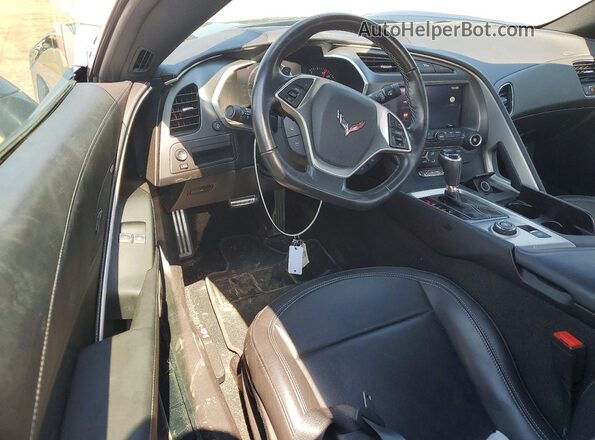 1G1YB2D73K5112239 2019 CHEVROLET CORVETTE Charcoal წინა პანელის ხედი
