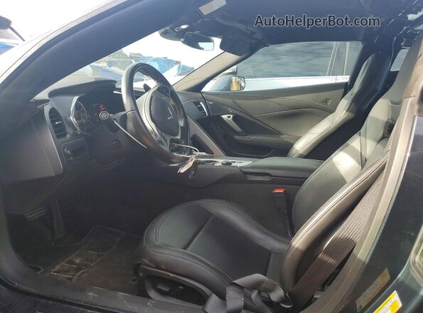 1G1YB2D73K5112239 2019 CHEVROLET CORVETTE Charcoal წინა სალონის ხედი