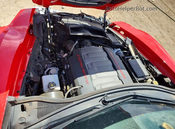 1G1YB2D74K5101394 2019 CHEVROLET CORVETTE Red Vista interior trasera