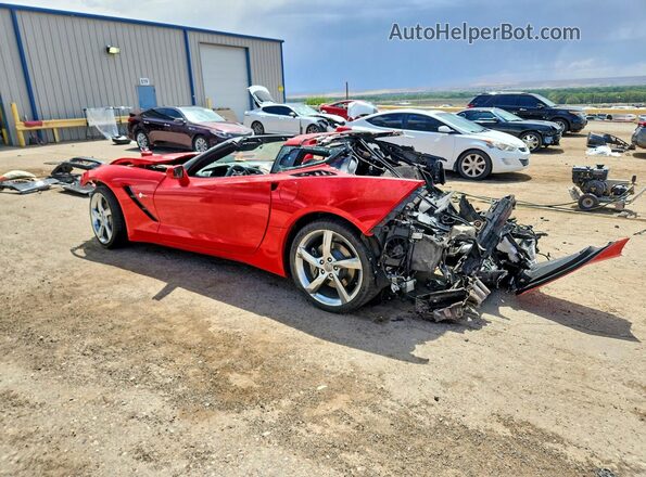 1G1YB2D74K5101394 2019 CHEVROLET CORVETTE Red Trasero izquierdo