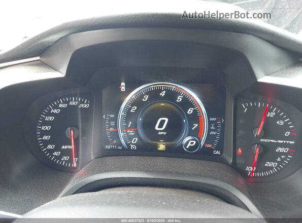 1G1YB2D76K5121159 2019 CHEVROLET CORVETTE Black Вид задніх сидінь