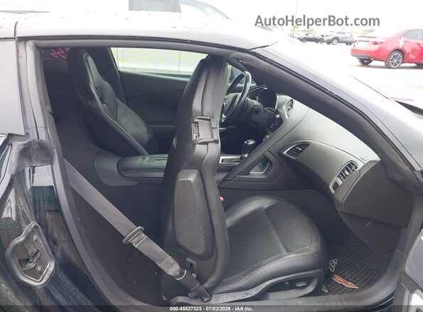 1G1YB2D76K5121159 2019 CHEVROLET CORVETTE Black Вид салону спереду