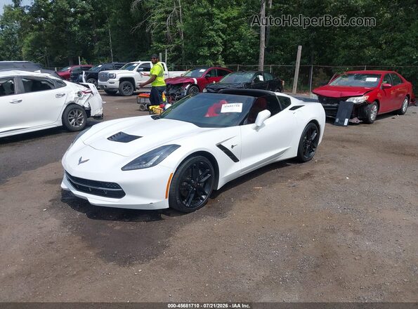 1G1YB2D7XJ5103522 2018 CHEVROLET CORVETTE Белый Передняя левая четверть