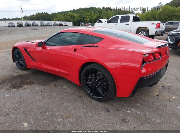 1G1YB2D7XK5113775 2019 CHEVROLET CORVETTE Red Trasero izquierdo