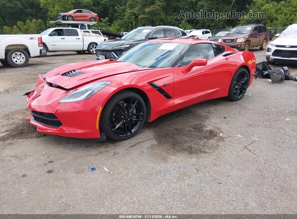 1G1YB2D7XK5113775 2019 CHEVROLET CORVETTE Red Vista tres cuartos delantera izquierda