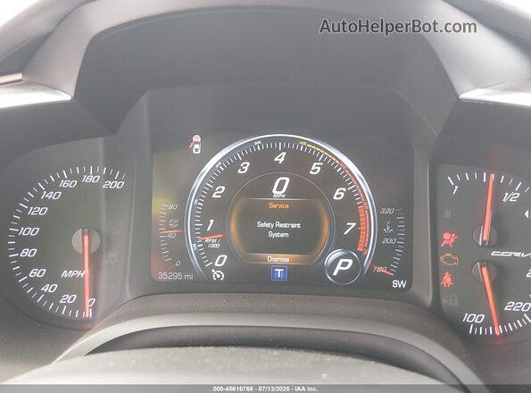 1G1YB2D7XK5113775 2019 CHEVROLET CORVETTE Red Vista de los asientos traseros
